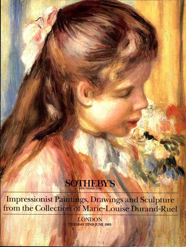 Sothebys June 1993 Impressionist Paintings, Drawings Coll. (Digital Only)