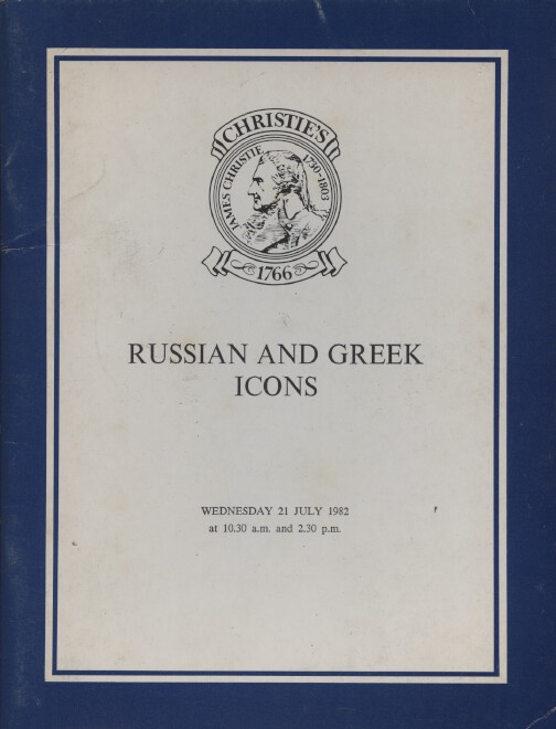 Christies July 1982 Russian & Greek Icons