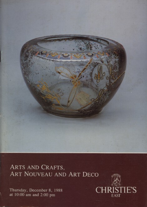 Christies December 1988 Arts & Crafts, Art Nouveau and Art Deco (Digital Only)