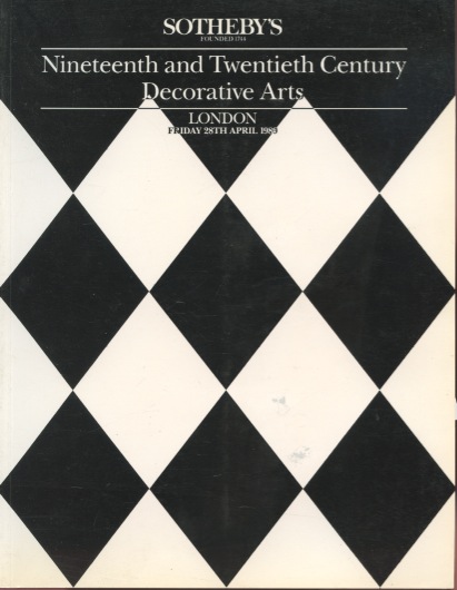 Sothebys April 1989 Nineteenth & Twentieth Century Decorative Arts