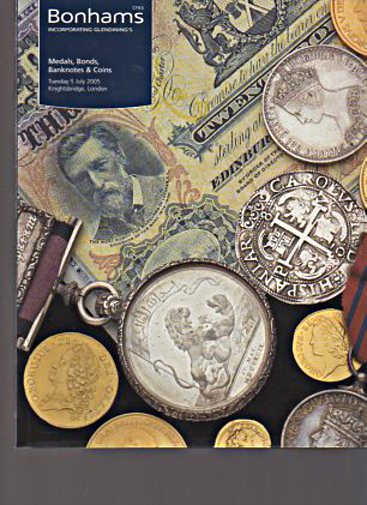 Bonhams 2005 Medals, Bonds, Banknotes and Coins