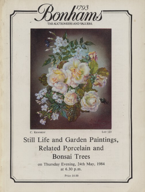 Bonhams May 1984 Still Life & Garden Paintings, Related Porcelain & Bonsai Trees