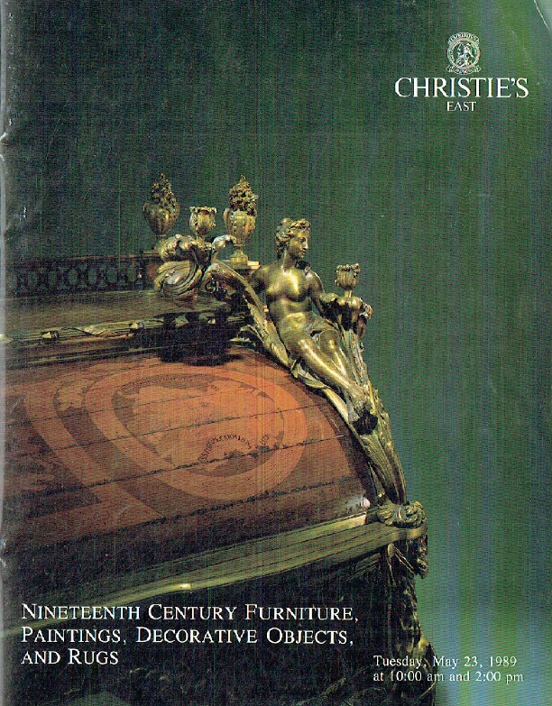 Christies May 1989 19th Century Furniture, Paintings & Rugs