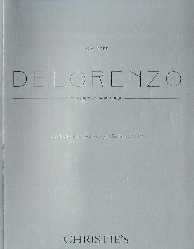 Christies December 2010 Delorenzo Thirty Years