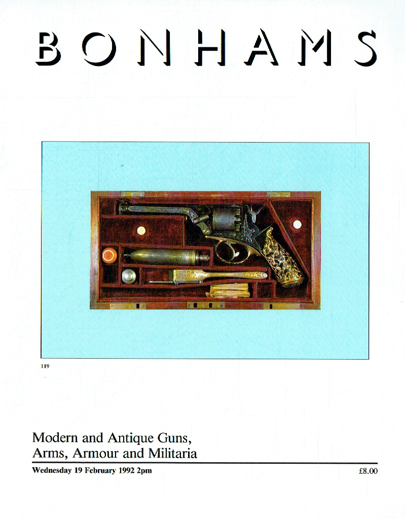 Bonhams February 1992 Modern & Antique Guns, Arms, Armour and Militaria
