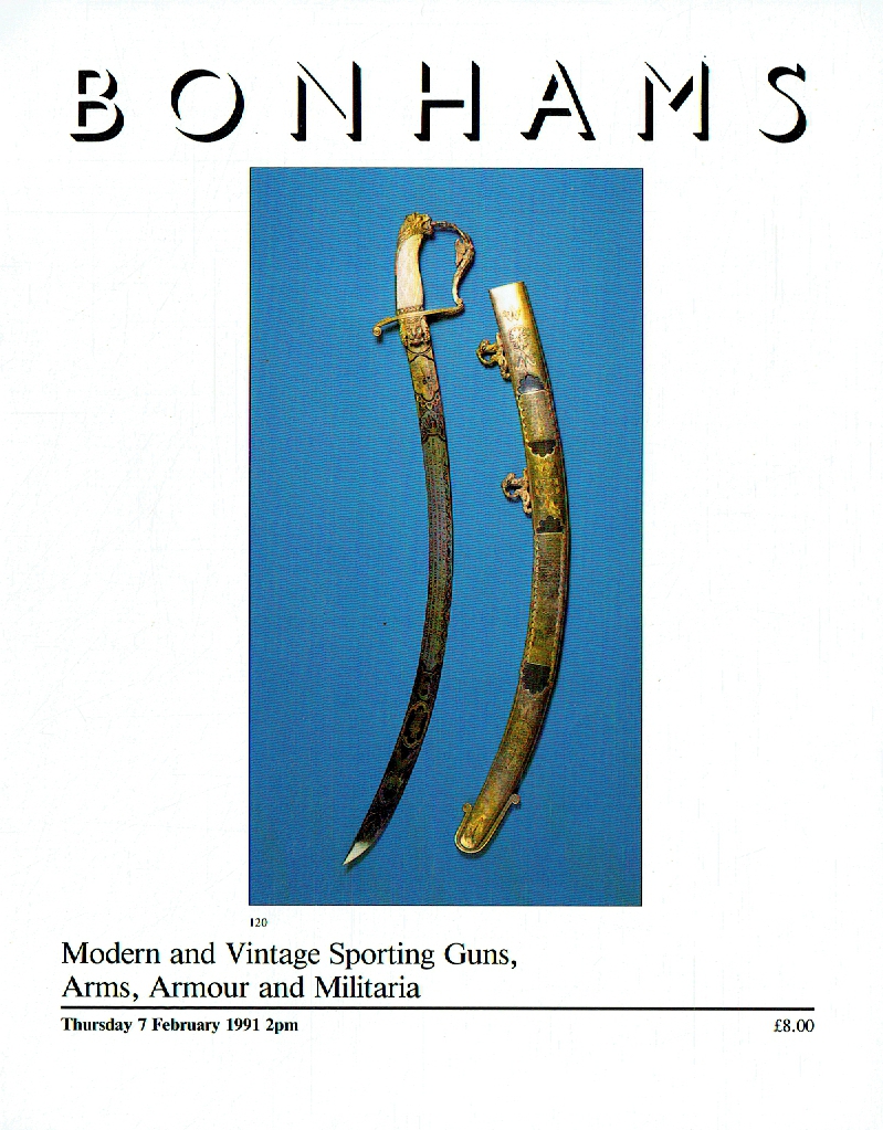 Bonhams February 1991 Modern & Vintage Sportings Guns, Arms, Armour and Militari