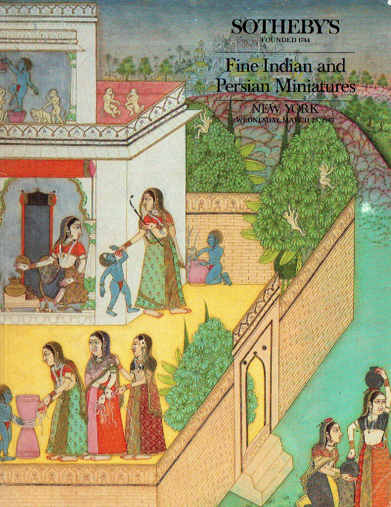 Sothebys March 1987 Fine Indian & Persian Miniatures