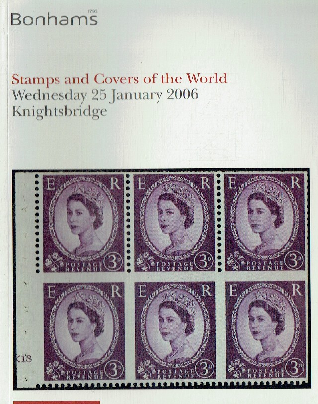 Bonhams January 2006 Stamps & Cover of the World