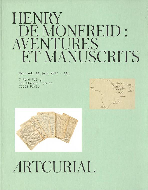 Artcurial June 2017 Henry de Monfreid Adventures and Manuscripts