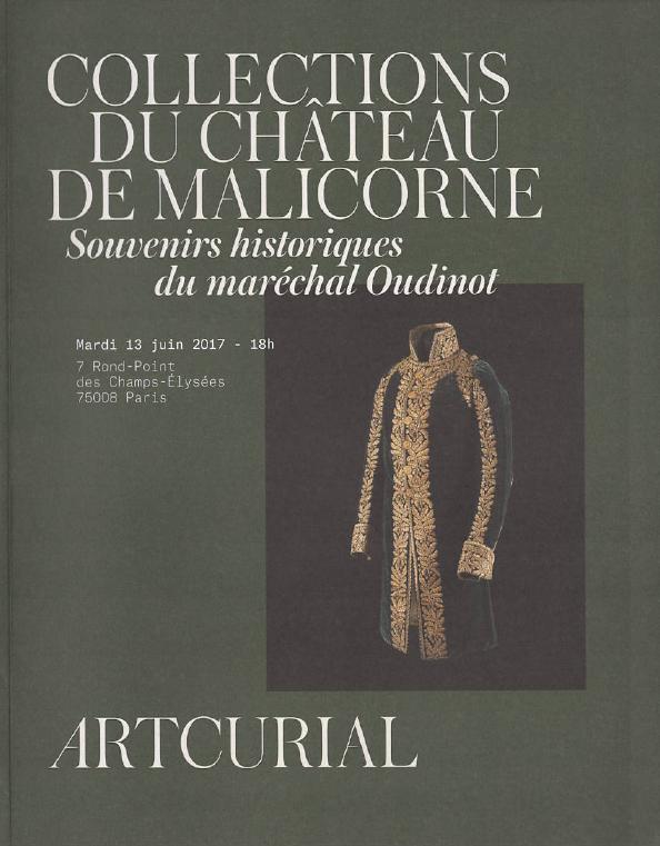Artcurial June 2017 Castle Collections by Malicorne Historical Memories
