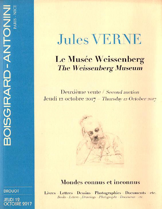 Boisgirard October 2017 Jules Verne Books-Letters-Drawings-Photographs etc.