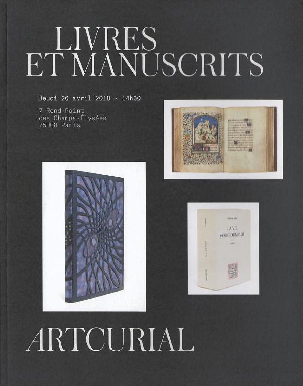 Artcurial April 2018 Books & Manuscripts