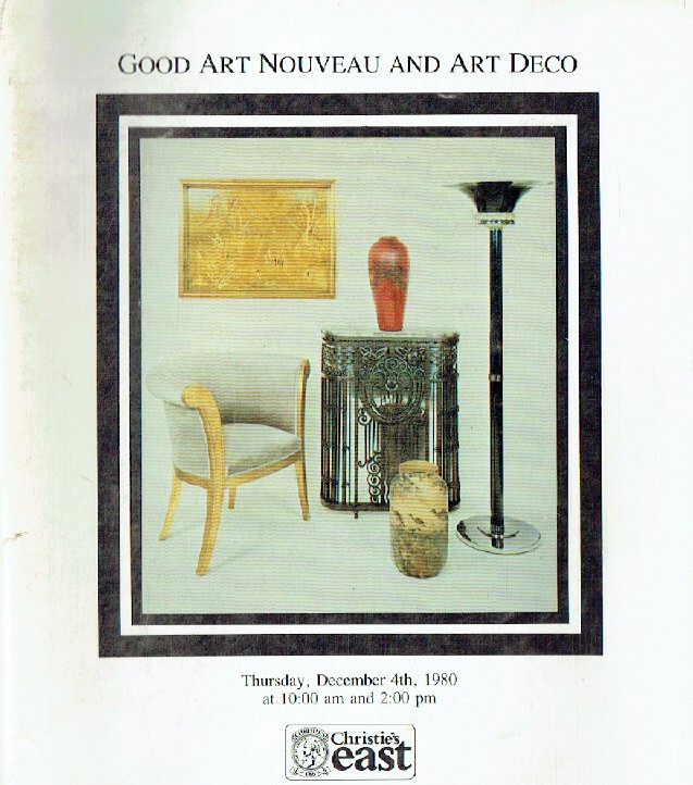 Christies December 1980 Good Art Nouveau & Art Deco