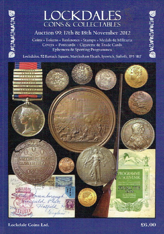 Lockdales November 2012 Coins, Banknotes, Stamps, Medals & Militaria & Postcards