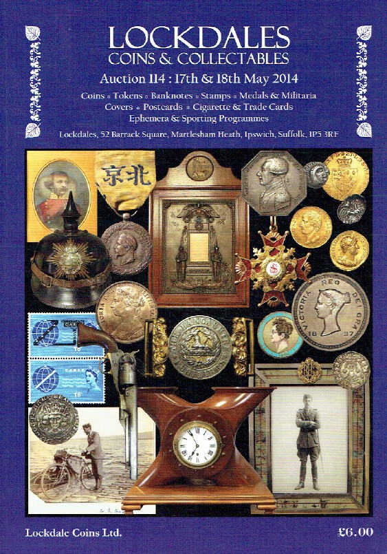 Lockdales May 2014 Coins, Banknotes, Stamps, Medals & Militaria & Postcards