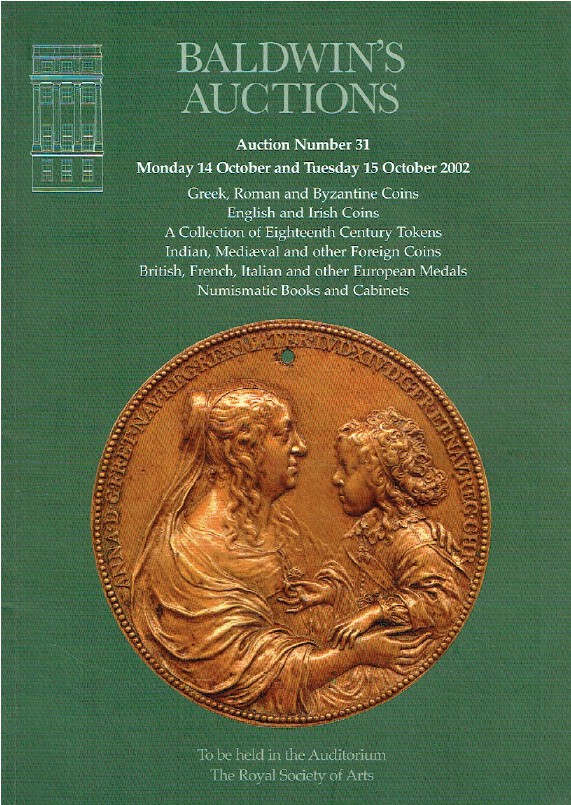 Baldwins October 2002 Greek, Roman & Byzantine Coins & French & European Medals