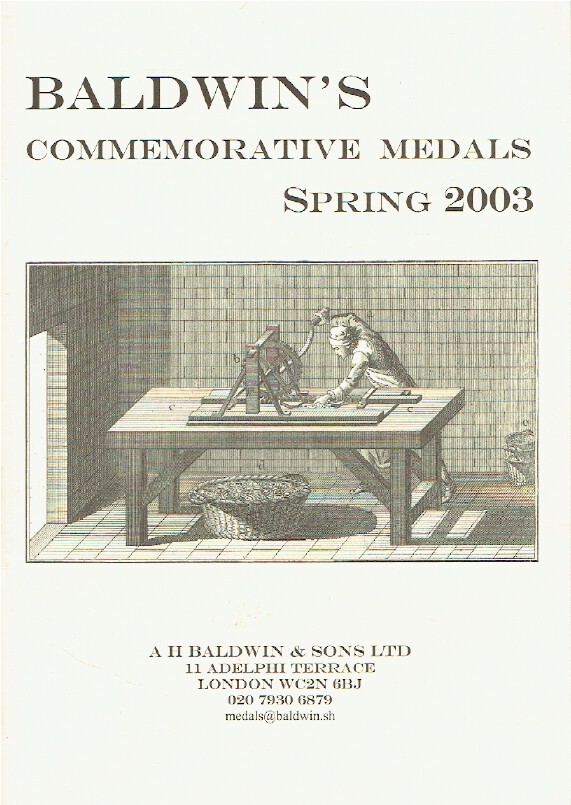 Baldwins Spring 2003 Fixed Price List - Commemorative Medals