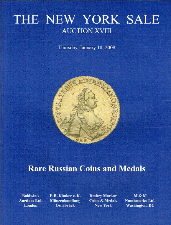 Baldwins January 2008 The New York Sale - Rare Russian Coins & Medals