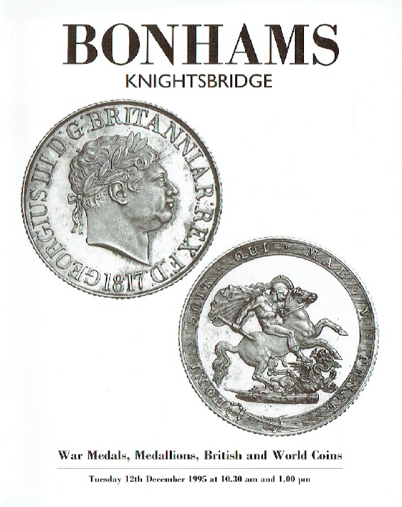 Bonhams December 1995 War Medals, Medallions, British & World Coins
