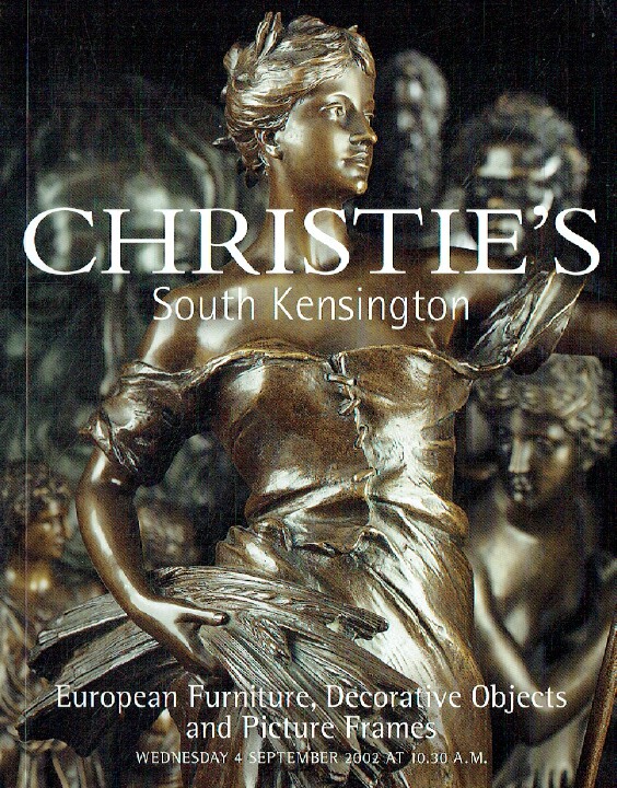 Christies Sep 2002 European Furniture, Decorative Objects & Pictures Frames