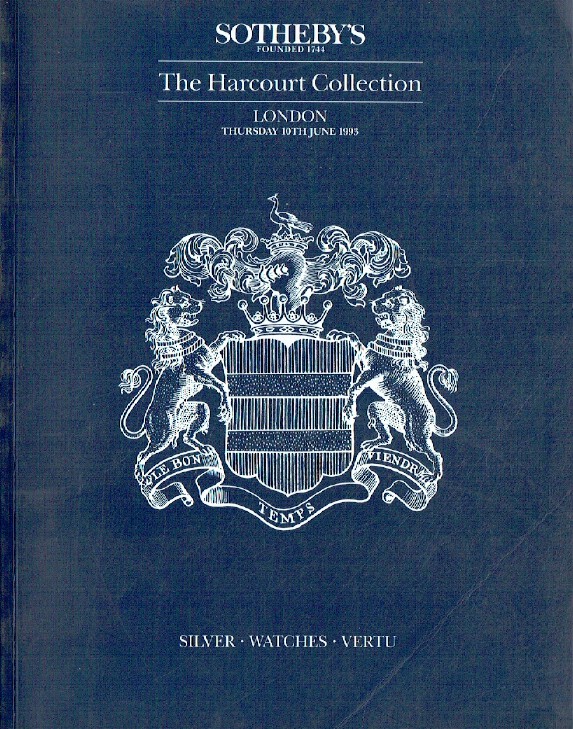 Sothebys June 1993 The Harcourt Coll.- Silver - Watches - Vertu (Digital Only)
