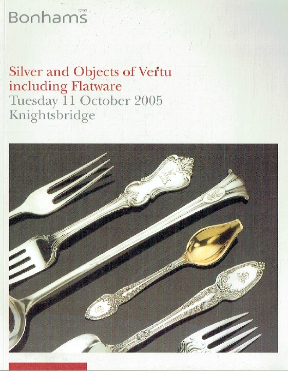 Bonhams October 2005 Silver & Objects of Vertu inc. Flatware