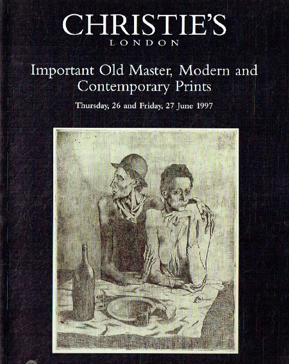 Christies June 1997 Important Old Master, Modern & Contemporary Prints