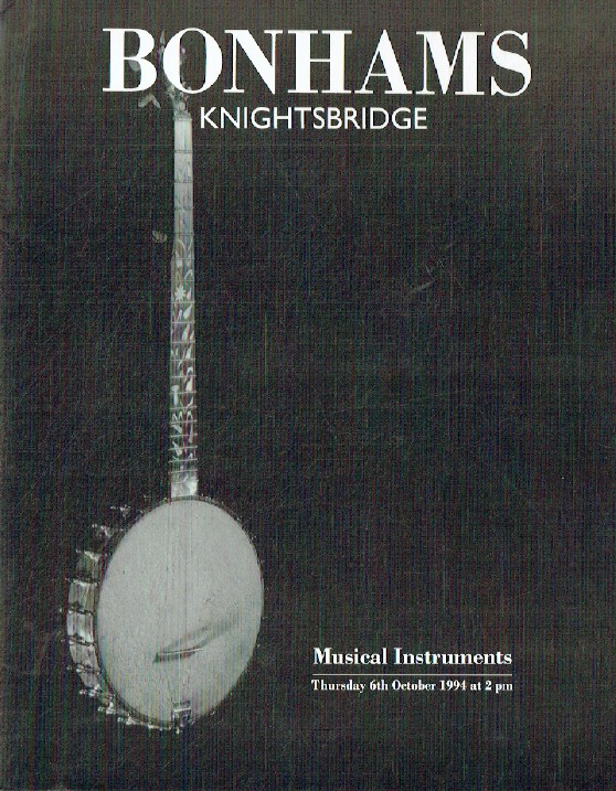 Bonhams October 1994 Musical Instruments