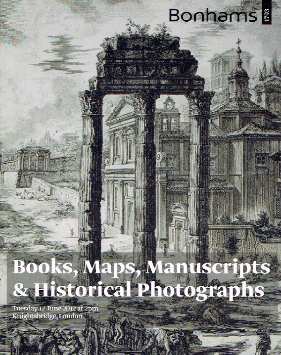 Bomhams June 2012 Books, Maps, Manuscripts & Historical Photographs
