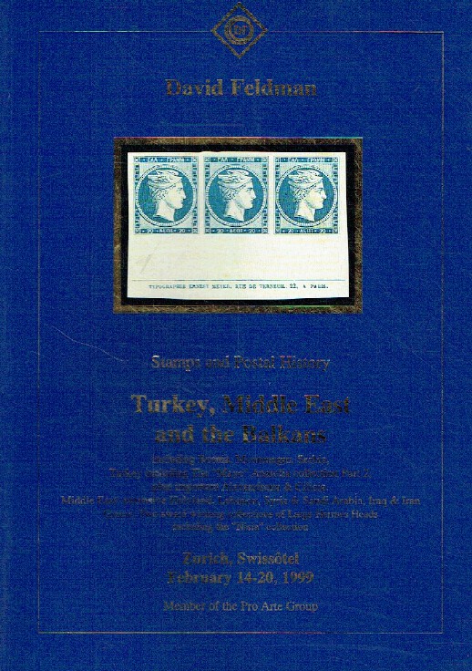David Feldman February 1999 Stamps & Postal History - Turkey & The Balkans