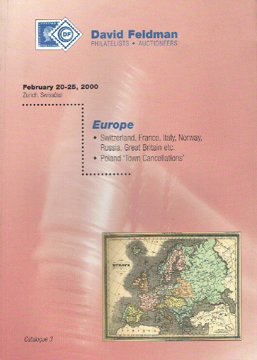 David Feldman February 2000 Stamps - Europe