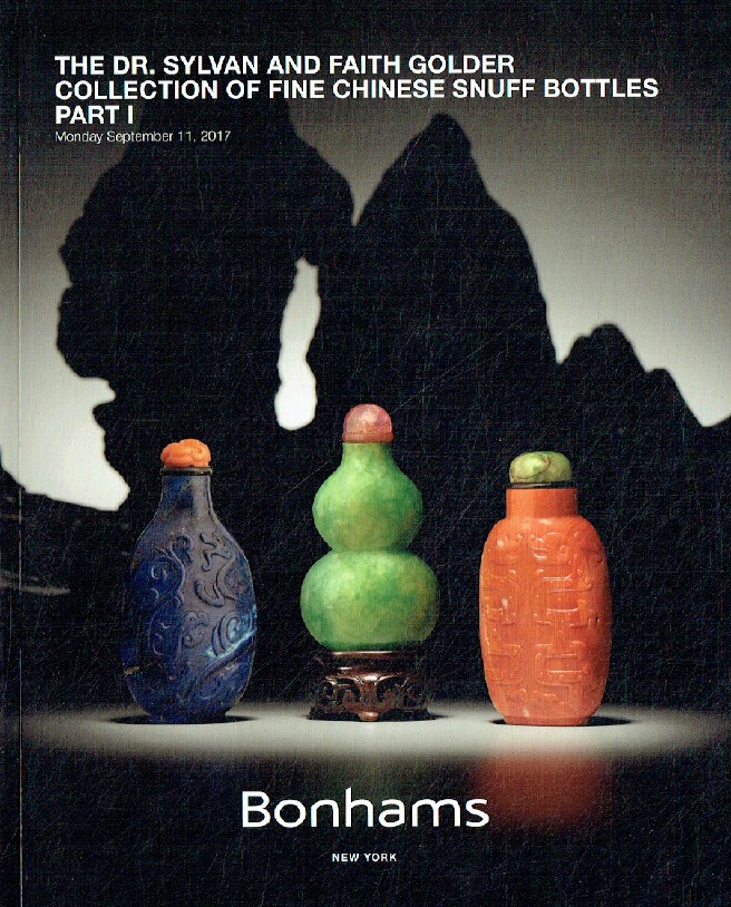 Bonhams Spetember 2017 Fine Chinese Snuff Bottles - DR. Sylvan & Faith Golder