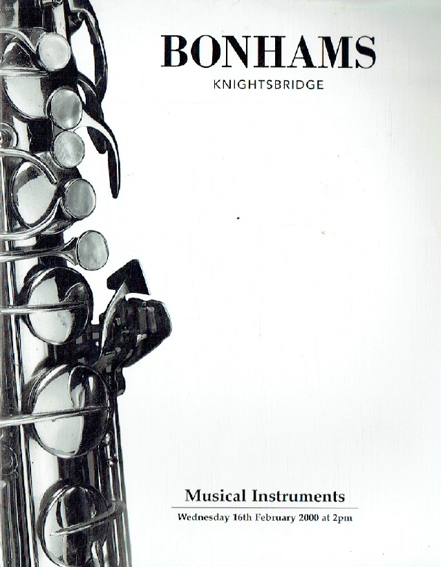 Bonhams February 2000 Musical Instruments