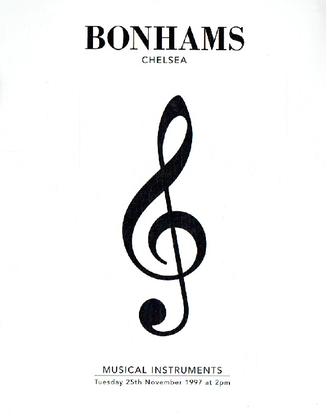 Bonhams November 1997 Musical Instruments