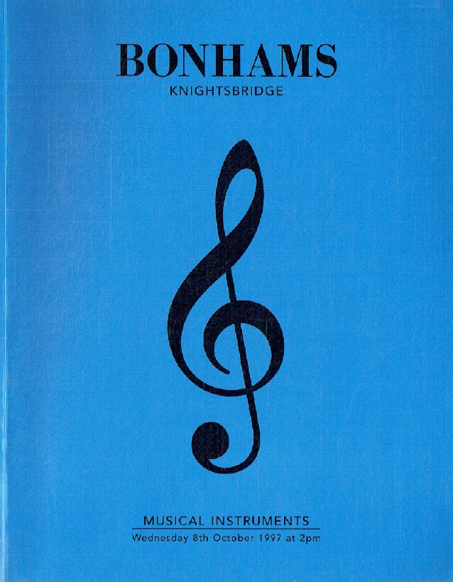 Bonhams October 1997 Musical Instruments