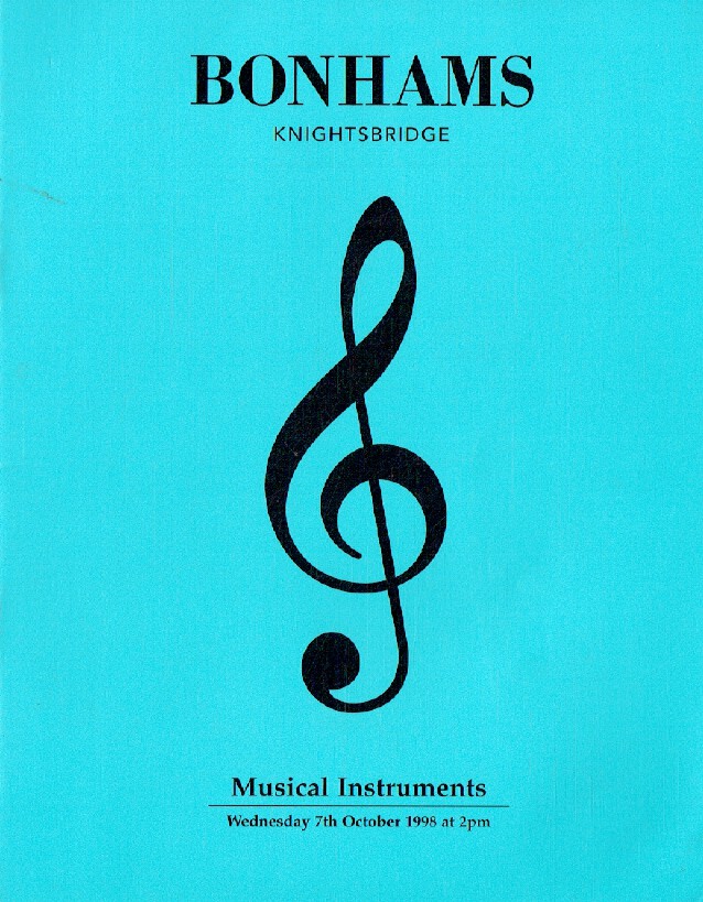 Bonhams October 1998 Musical Instruments