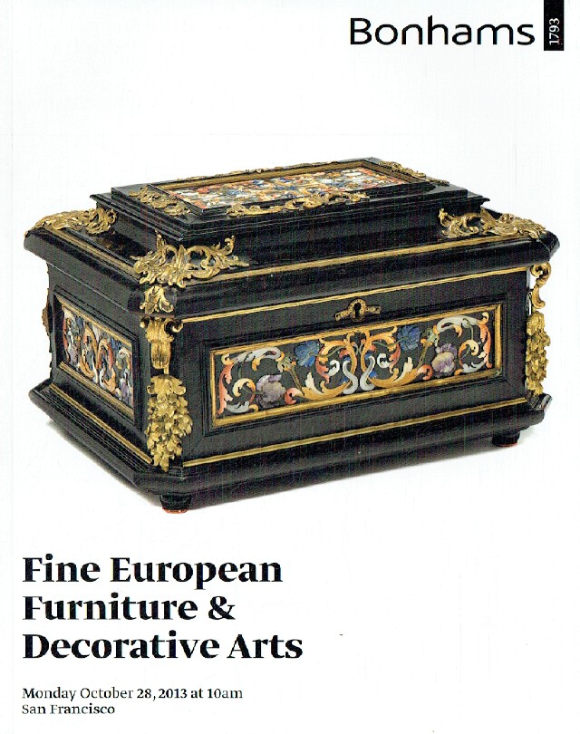 Bonhams October 2013 Fine European Furniture & Decorative Arts