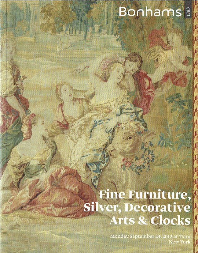 Bonhams September 2012 Fine Furniture, Silver, Decorative Arts & Clocks