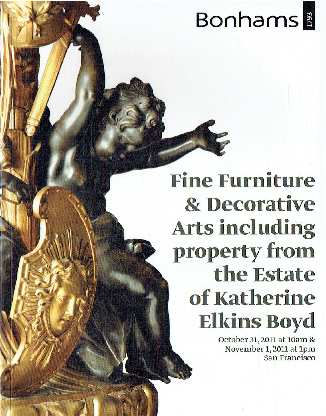 Bonhams October 2011 Fine Furniture & Decorative Arts, Katherine Elkins Boyd