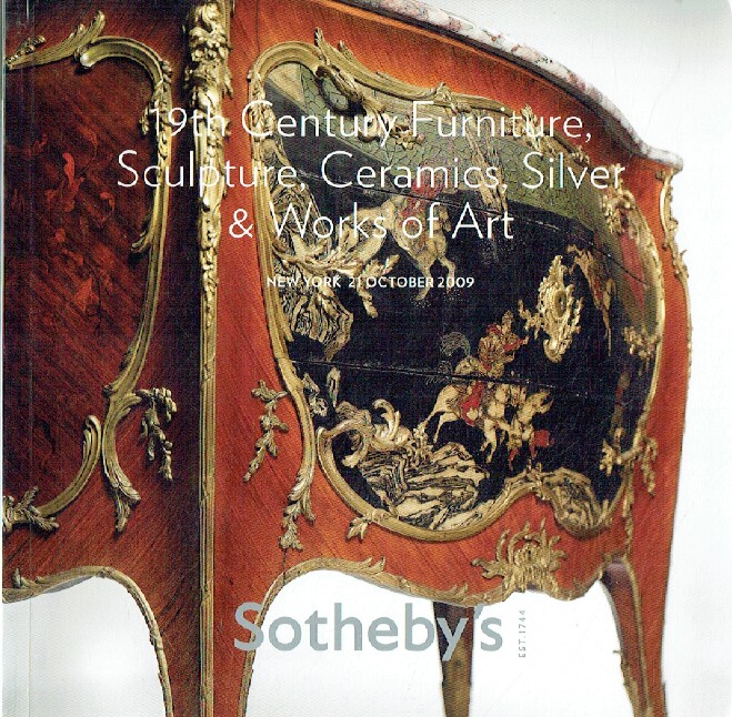 Sothebys October 2009 19th Century Furniture, Sculpture, Ceramics, Silver & WOA