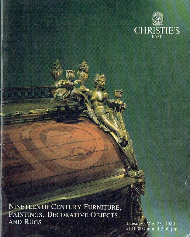 Christies May 1989 19th Century Furniture, Paintings, Decorative Objects & Rugs