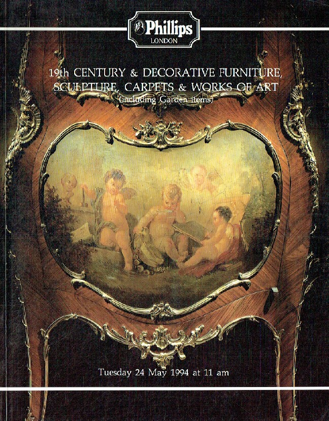 Phillips May 1994 19th Century & Decorative Furniture, Sculpture, Carpets and Wo