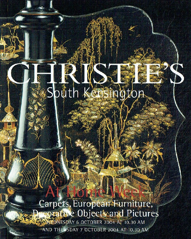 Christies October 2004 Home Week Carpets, European Furniture, Decorative Objects