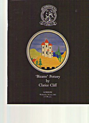 Christies 1983 'Bizarre' Pottery by Clarice Cliff