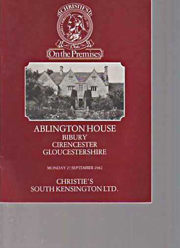 Christies 1982 Ablington House Bibury, Gloucestershire