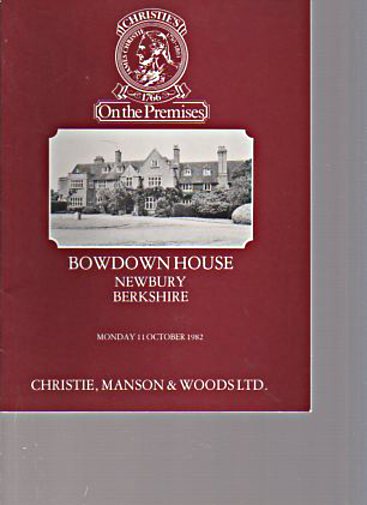 Christies 1982 Bowdown House Berkshire