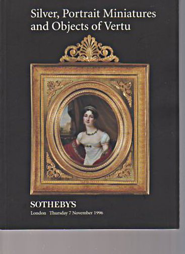 Sothebys November 1996 Silver, Portrait Miniatures, Objects of Vertu