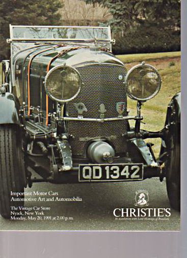 Christies May 1991 Important Motor Cars, Automotive Art (Digital Only)