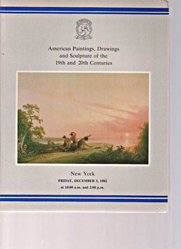 Christies 1982 American Paintings of the 19th & 20th Centuries