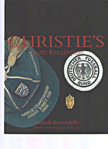 Christies 2001 Football Memorabilia